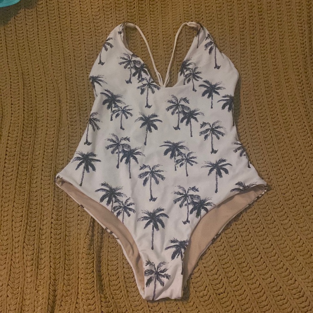 Palm Tree One Piece Swimsuit